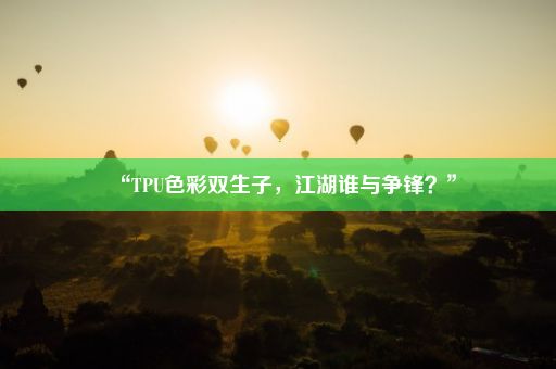 “TPU色彩双生子，江湖谁与争锋？”