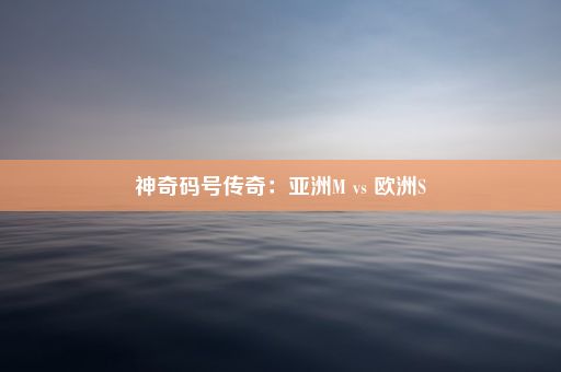 神奇码号传奇：亚洲M vs 欧洲S